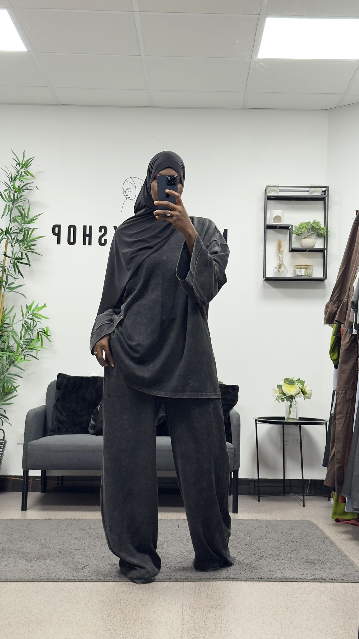 Ensemble pantalón délavé